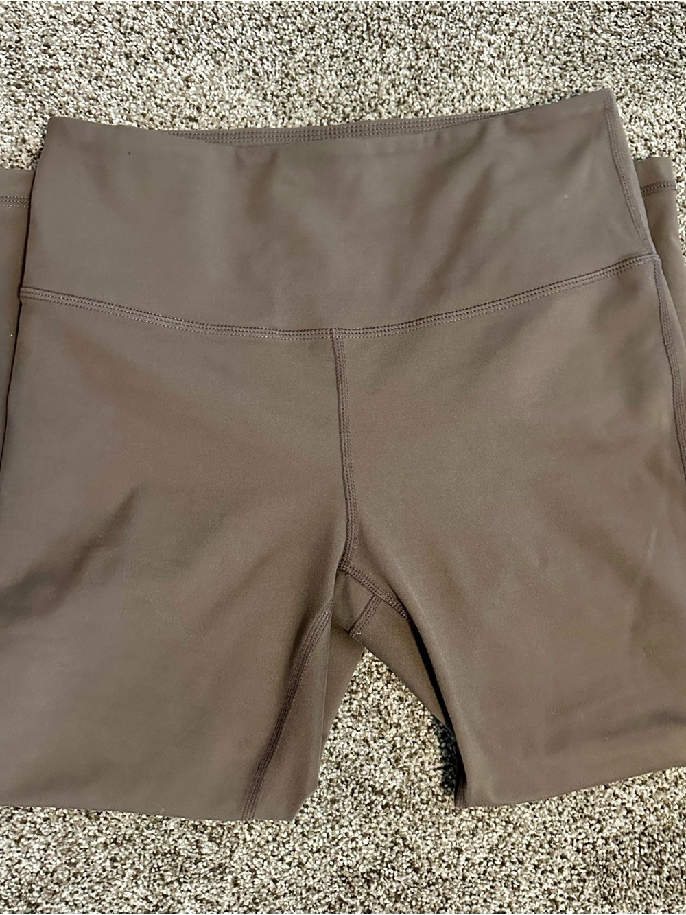 Zella High Waist Cropped Leggings Brown Performance Activewear Medium